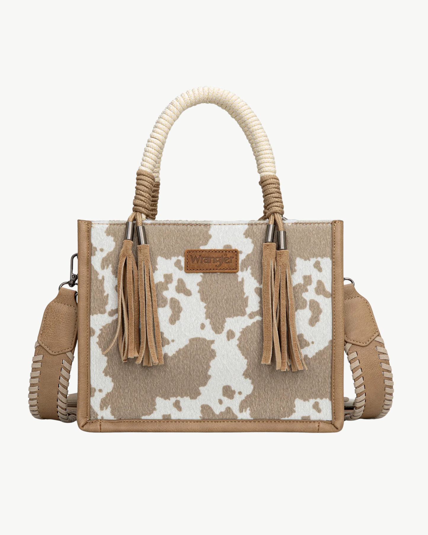 Wrangler Wild Side Cow Print Tote & Crossbody Bag