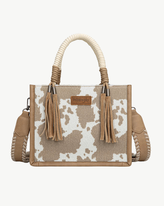 Wrangler Wild Side Cow Print Tote & Crossbody Bag