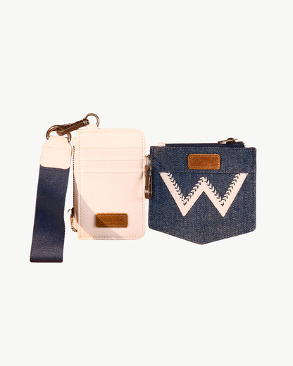 Wrangler Double Trouble Dual Pouch Wristlet & Card Holder