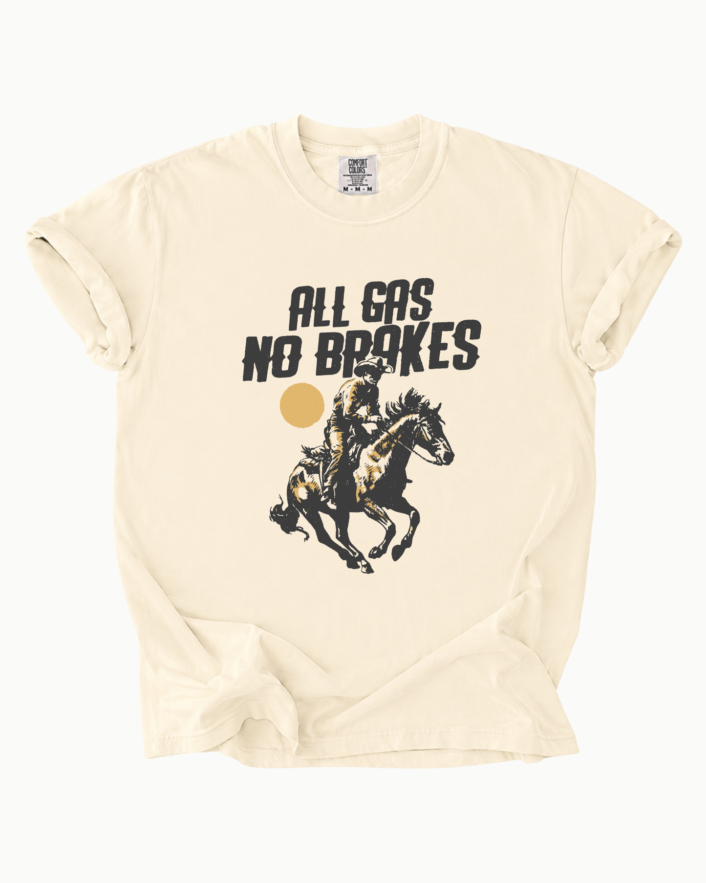 All Gas No Brakes Cowgirl Graphic Tee