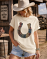 Patchwork Horseshoe Graphic Tee