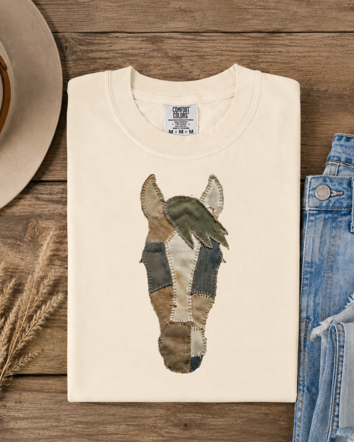 Patchwork Horse Graphic Tee