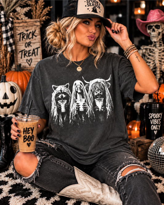 Spooky Crew Comfort Colors Pepper Graphic