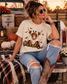 Ghost Highland Cow Comfort Colors Ivory Graphic Tee