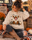 Ghost Highland Cow Graphic Sweatshirt