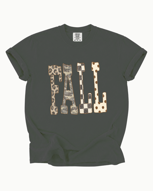 Fall Mixed Print Comfort Colors Graphic Tee