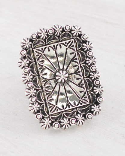 Western Concho Statement Ring