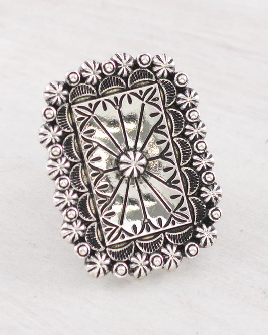 Western Concho Statement Ring