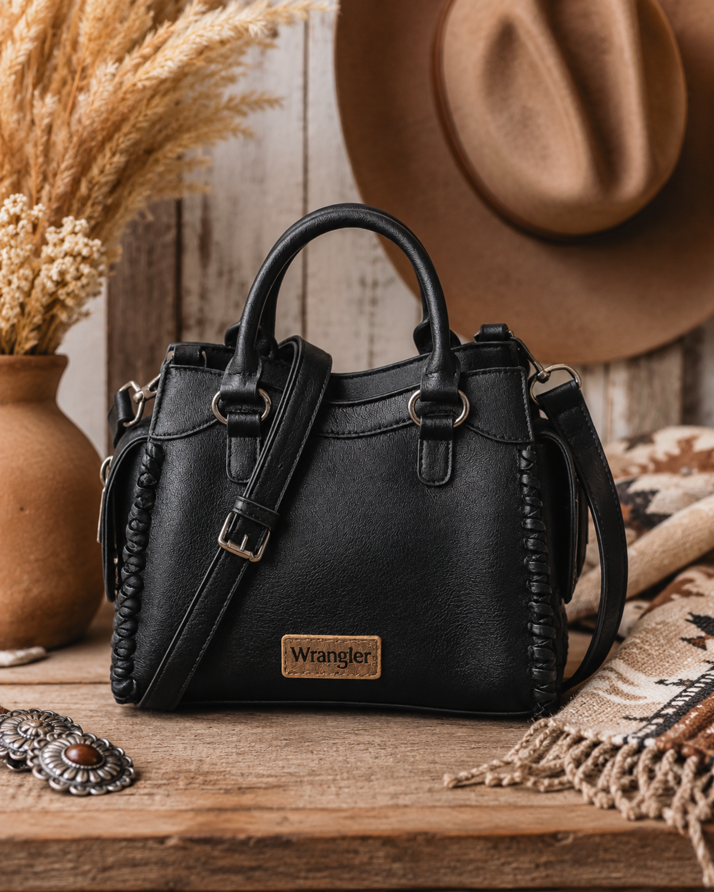 Wrangler Braided Tote Bag