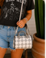 Gray Checkered Speedy Crossbody Bag - Extra Small