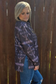 Berlin Aztec Western Mock Neck Top