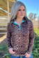 Hear Me Roar Leopard Quarter-Zip Pullover