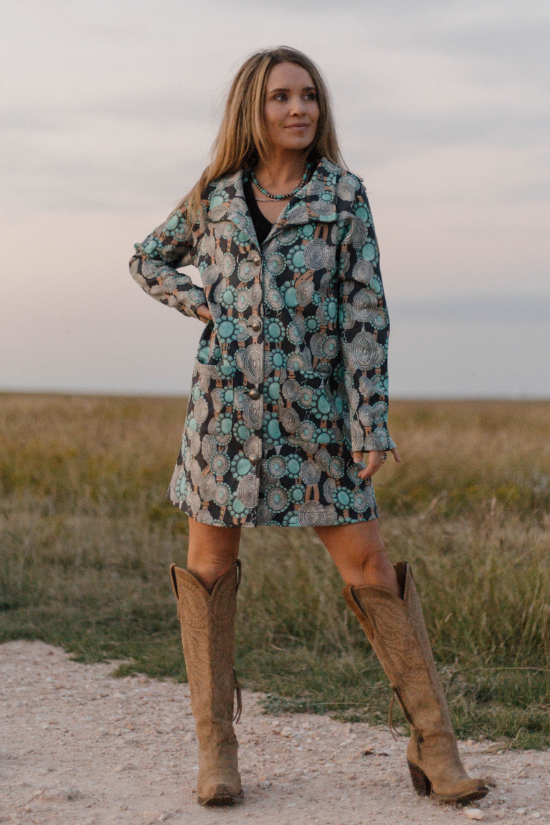 Buckle Up Buttercup Western Suede-Look Jacket